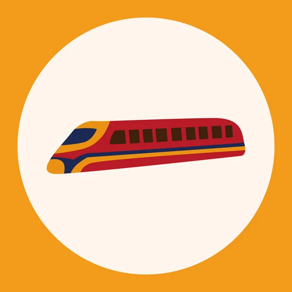 Vervoer snelheid trein platte pictogram elementen achtergrond, eps10 — Stockvector