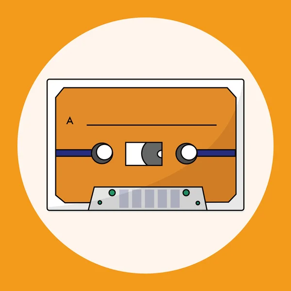 Audiotape vector de elementos de tema, eps — Archivo Imágenes Vectoriales