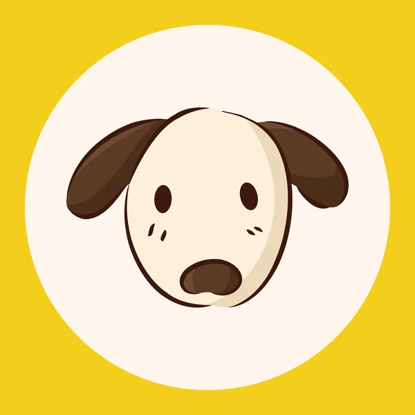 Animal dog flat icon elements, eps10