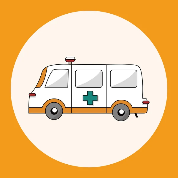 Vervoer ambulance thema elementen vector, eps — Stockvector