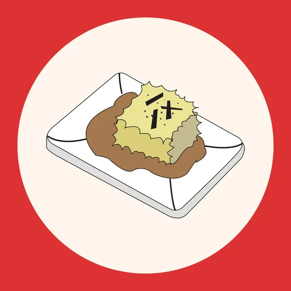 Comida japonesa tema tofu elementos vetor, eps — Vetor de Stock