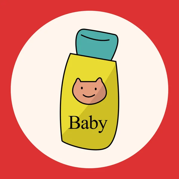 赤ちゃんシャンプー テーマ要素 — ストックベクタ