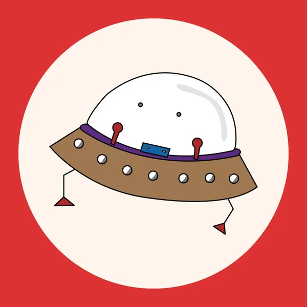 Espacio ufo elementos temáticos — Vector de stock