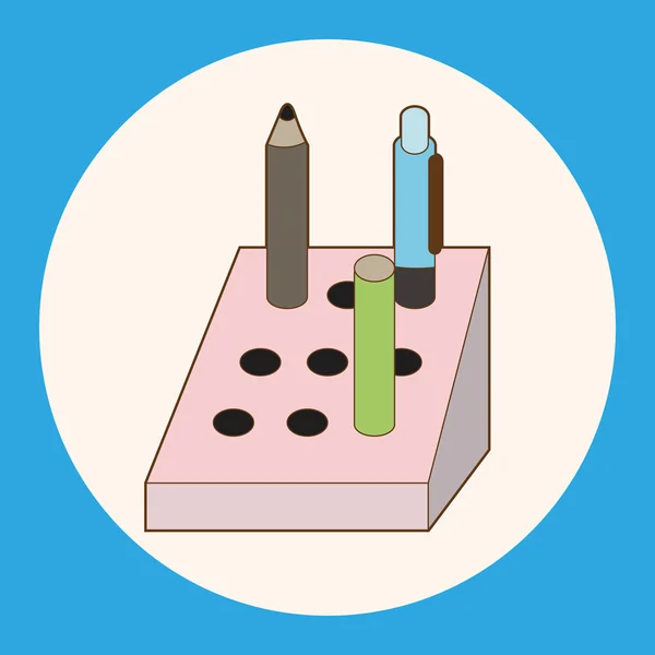 Titular de la pluma estacionaria vector de elementos de tema, eps — Archivo Imágenes Vectoriales