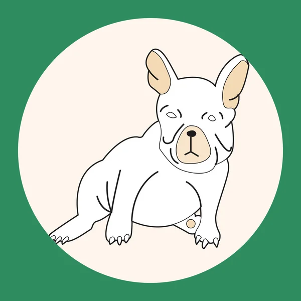 Animal cão desenhos animados elementos do tema — Vetor de Stock