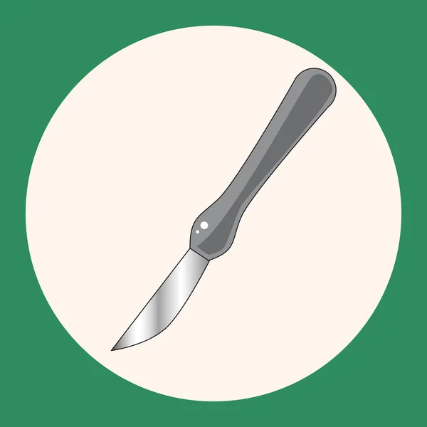 Thème de l'hôpital Éléments scalpel vecteur, eps — Image vectorielle