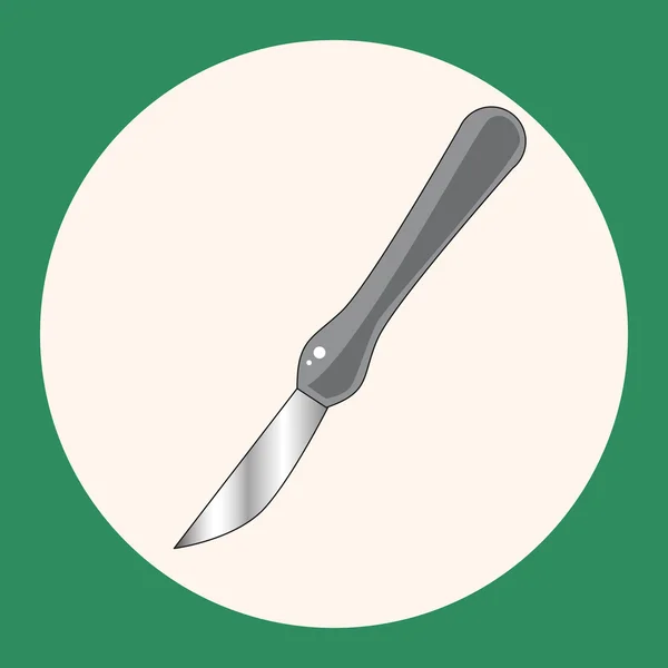 Ziekenhuis thema Scalpel elementen vector, eps — Stockvector