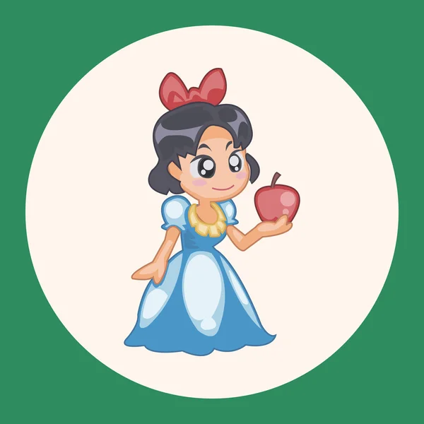 Fairytale prinses thema-elementen — Stockvector