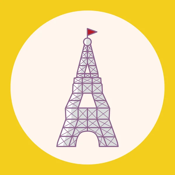 Torre Eiffel tema elementos vector, eps — Archivo Imágenes Vectoriales