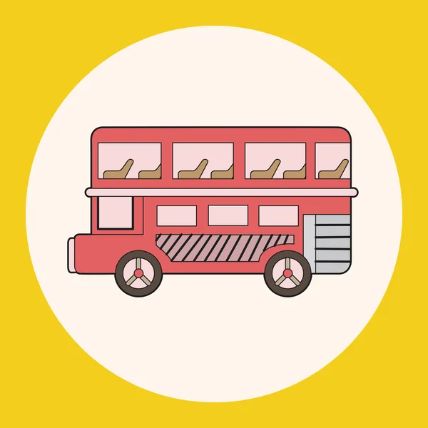 Double-decker bus theme elements vector,eps — Stock Vector