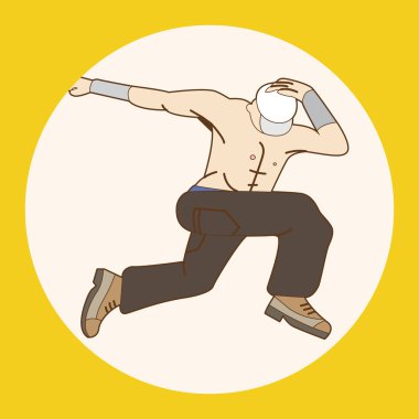 dansçı Tema öğeleri vektör, eps simgesi öğesi