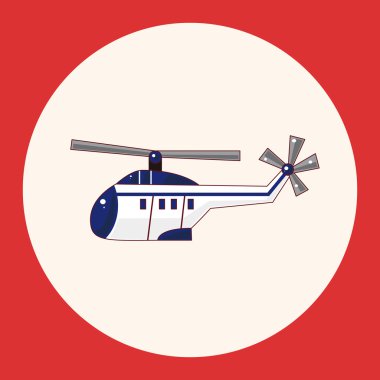 Helikopter Tema eleman vektör, eps simgesi öğesi