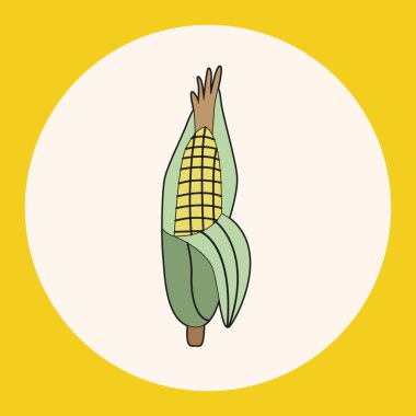 sebze Tema Mısır öğeleri vektör, eps simgesi öğesi