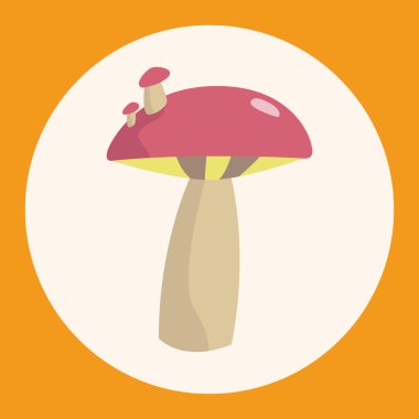 mantar karikatür Tema öğeleri vektör, eps simgesi öğesi