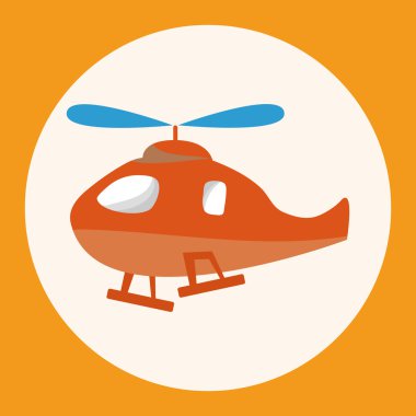 Helikopter Tema eleman vektör, eps simgesi öğesi