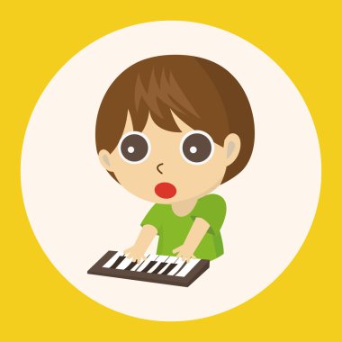 karakter müzisyen Tema öğeleri simge öğesi