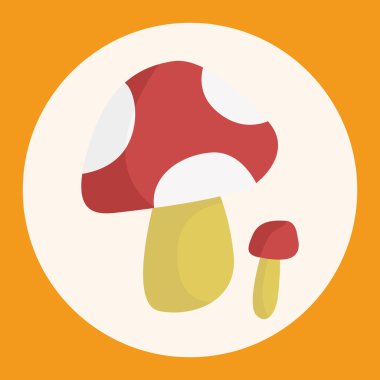 mantar karikatür Tema öğeleri vektör, eps simgesi öğesi