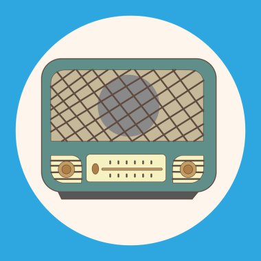 radyo Tema öğeleri vektör, eps simgesi öğesi