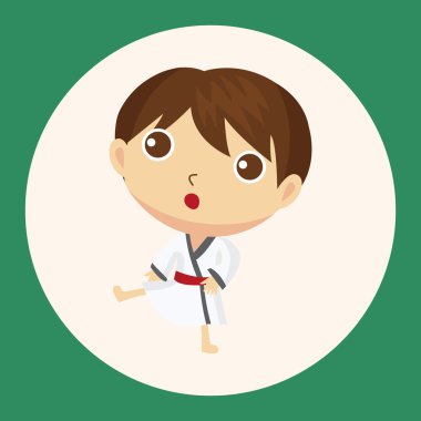 Taekwondo Tema öğeleri simge öğesi