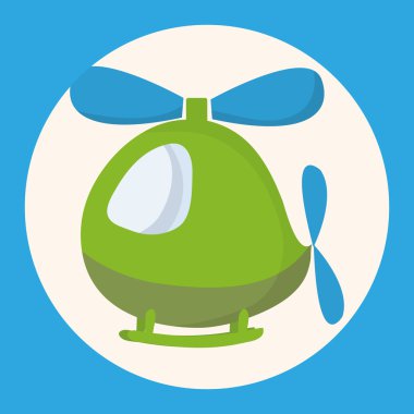 Helikopter Tema eleman vektör, eps simgesi öğesi