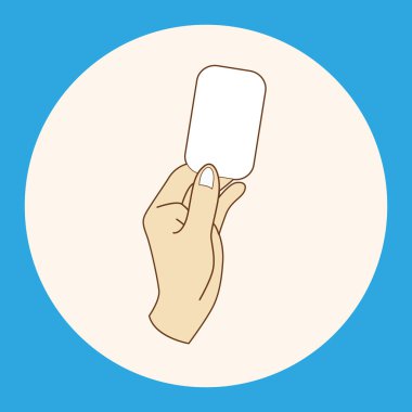 Kağıt Tema öğeleri vektör, eps simgesi öğe tutan el