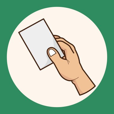 Kağıt Tema öğeleri vektör, eps simgesi öğe tutan el