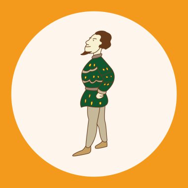 çizgi film karakteri kişi tema öğeleri simge öğesi