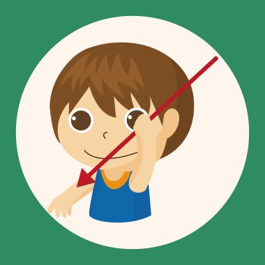 Spor atlet Tema öğeleri simge öğesi