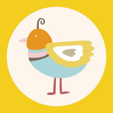 kuş çizgi film Tema öğeleri vektör, eps simgesi öğesi