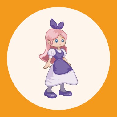 Alice Harikalar Diyarında Tema öğeleri simge öğesi