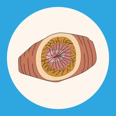 Deniz hayvan salatalık çizgi film Tema öğeleri simge öğesi