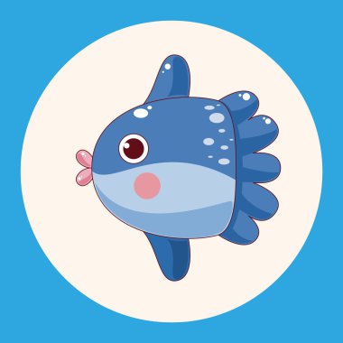 Balık karikatür Tema öğeleri vektör, eps simgesi öğesi