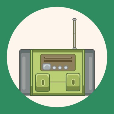 radyo Tema öğeleri vektör, eps simgesi öğesi