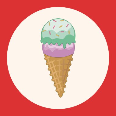 dondurma çizgi film Tema öğeleri simge öğesi