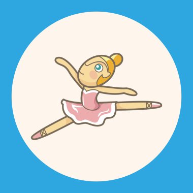 Bale dansçısı Tema öğeleri vektör, eps simgesi öğesi