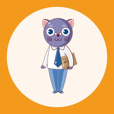 hayvan kedi çizgi film Tema öğeleri simge öğesi