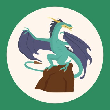 ejderha Tema öğeleri simge öğesi