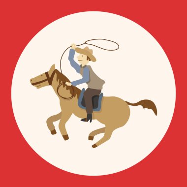 kovboy Tema öğeleri vektör, eps simgesi öğesi