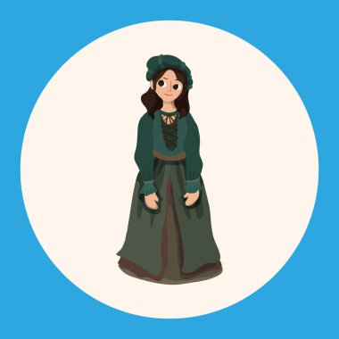 Ortaçağ karakter karikatür Tema öğeleri simge öğesi