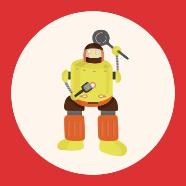 Robot Tema öğeleri vektör, eps simgesi öğesi