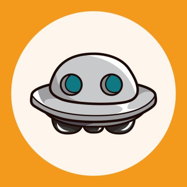 Boşluk Ufo Tema öğeleri vektör, eps simgesi öğesi