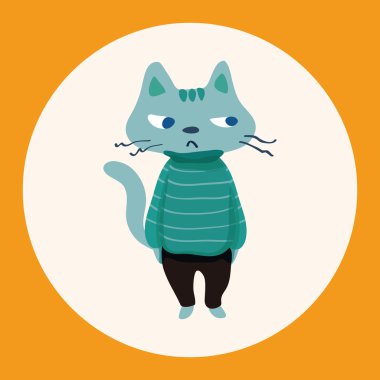 kedi Tema öğeleri vektör, eps simgesi öğesi