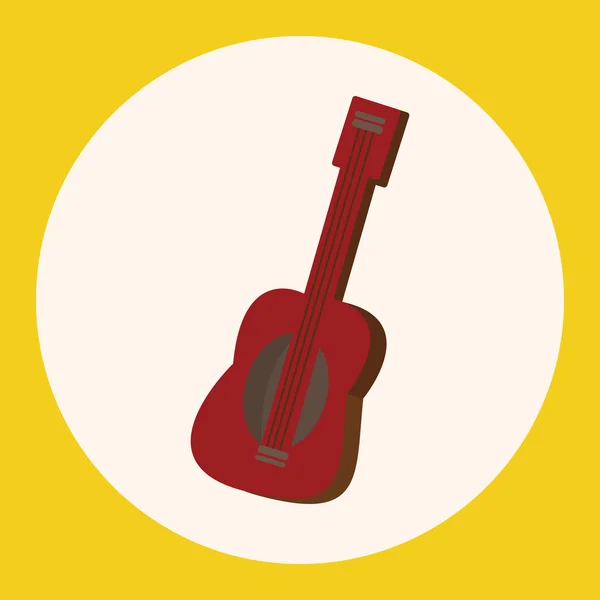 Música guitarra tema elementos vector, eps — Vector de stock