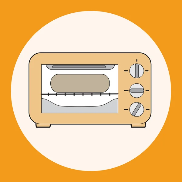 Keukengerei oven thema elementen vector, eps — Stockvector