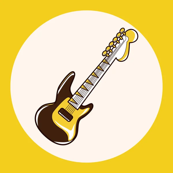 Rock style guitar theme elements — Stock Vector