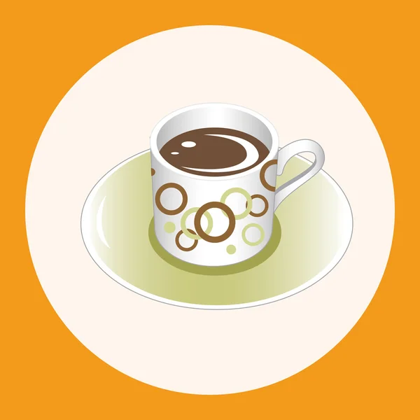 Café tema elementos vector, eps — Vector de stock