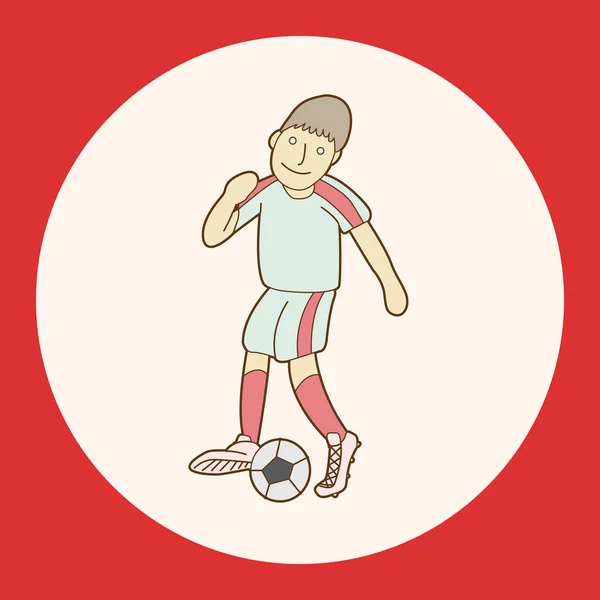 Piłka nożna ćwiczenia tematu elementów wektora, eps ikonę elementu — Wektor stockowy