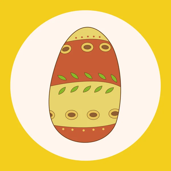 Paskalya yumurta Tema öğeleri vektör, boyama eps simgesi öğesi — Stok Vektör
