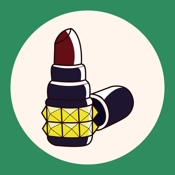 Rock style lipstick theme elements icon element — Stock Vector