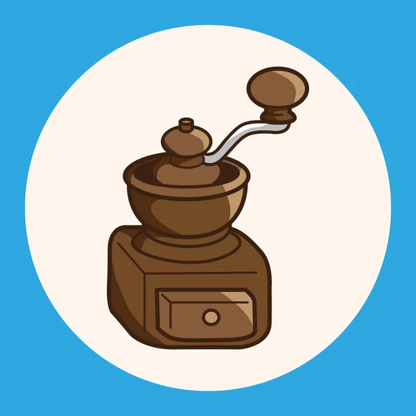 Grinding coffee machine theme elements vector,eps icon element — Stock Vector